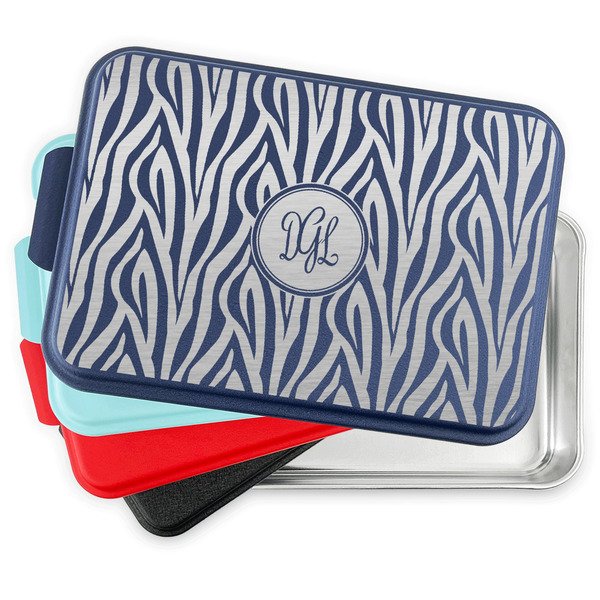 Zebra Print Aluminum Cake Pan with Lid - PARENT/MAIN