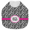 Zebra Print Jersey Knit Baby Bib w/ Monogram