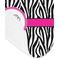 Zebra Print Baby Bib - AFT detail