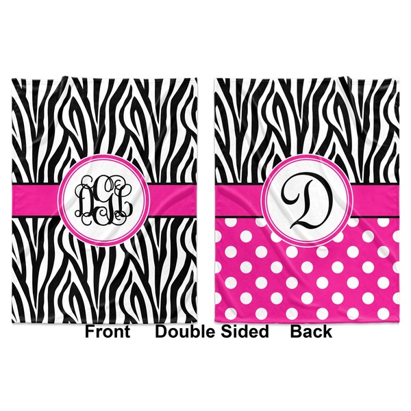 Zebra Print Baby Blanket (Double Sided - Printed Front and Back)