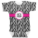 Zebra Print Baby Bodysuit 12-18 (Personalized)
