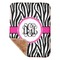 Zebra Print Sherpa Baby Blanket - 30" x 40" w/ Monograms