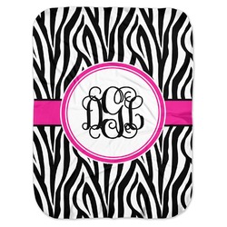 Zebra Print Baby Swaddling Blanket (Personalized)