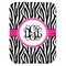 Zebra Print Baby Swaddling Blanket (Personalized)