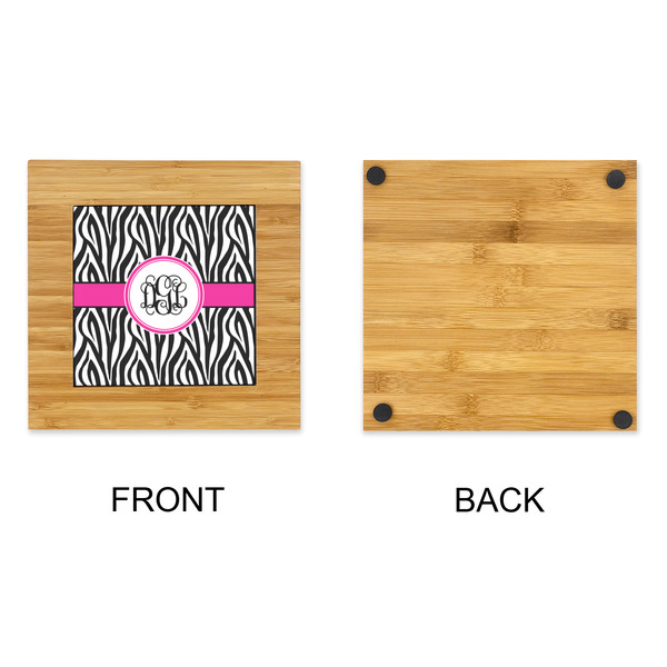 Zebra Print Bamboo Trivet with 6" Tile - APPROVAL