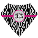 Zebra Print Bandana Bib (Personalized)