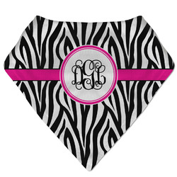 Zebra Print Bandana Bib (Personalized)