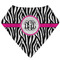 Zebra Print Bandana Bib (Personalized)