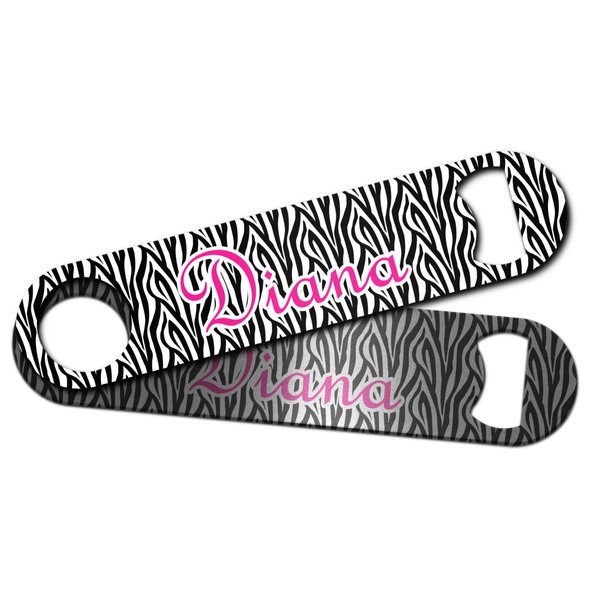Zebra Print Bar Bottle Opener - Main