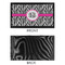 Zebra Print Bar Mat - Small - APPROVAL
