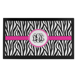 Zebra Print Bar Mat - Small (Personalized)
