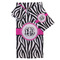 Zebra Print Bath Towel Set - 3 Pcs (Personalized)