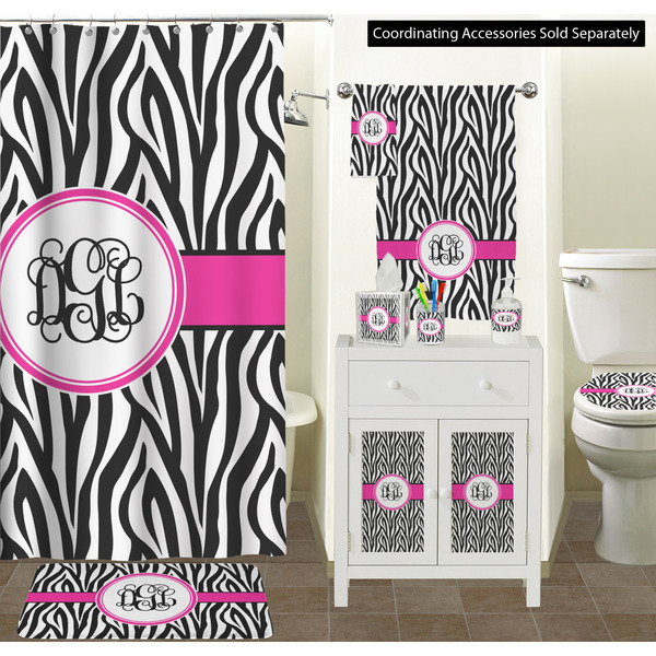 Zebra Print Bathroom Scene