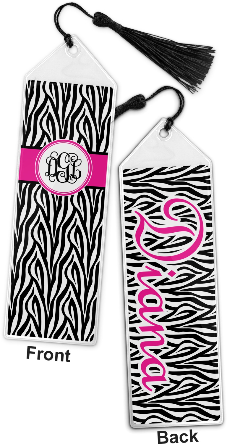 Zebra Print Book Mark w/Tassle (Personalized) YouCustomizeIt