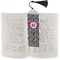 Zebra Print Bookmark with tassel - In book