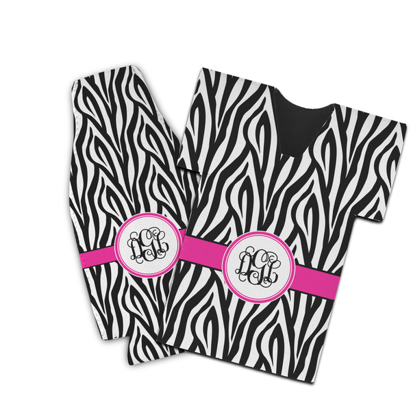 Custom Zebra Print Bottle Cooler (Personalized)