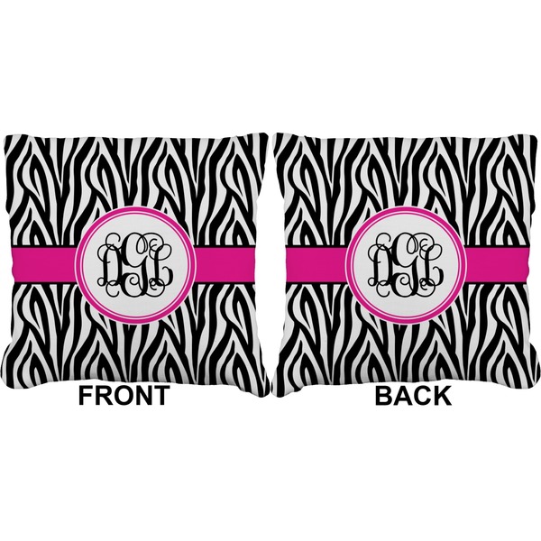 Zebra Print Burlap Pillow Approval