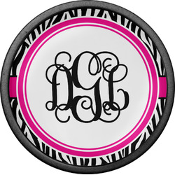 Zebra Print Cabinet Knob (Black) (Personalized)