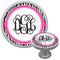 Zebra Print Cabinet Knob (Silver) (Personalized)