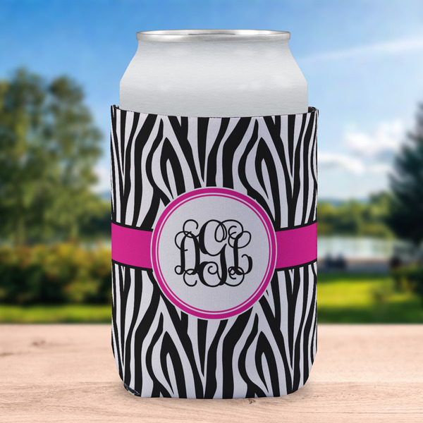 Zebra Print Can Sleeve - LIFESTYLE (single)