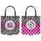 Zebra Print Canvas Tote - Front and Back