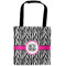 Zebra Print Auto Back Seat Organizer Bag (Personalized)