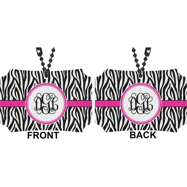 Zebra Print Car Ornament - Berlin (Approval)