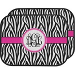 Zebra Print Car Floor Mats (Back Seat) (Personalized)