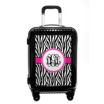 Zebra Print Carry On Hard Shell Suitcase (Personalized)