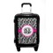 Zebra Print Carry On Hard Shell Suitcase - Front