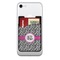 Zebra Print Cell Phone Credit Card Holder w/ Phone