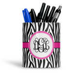 Zebra Print Ceramic Pen Holder