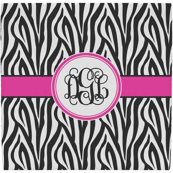 Custom Zebra Print Ceramic Tile Hot Pad (Personalized)