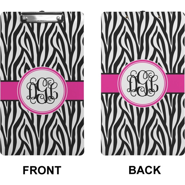 Zebra Print Clipboard (Legal) (Front + Back)