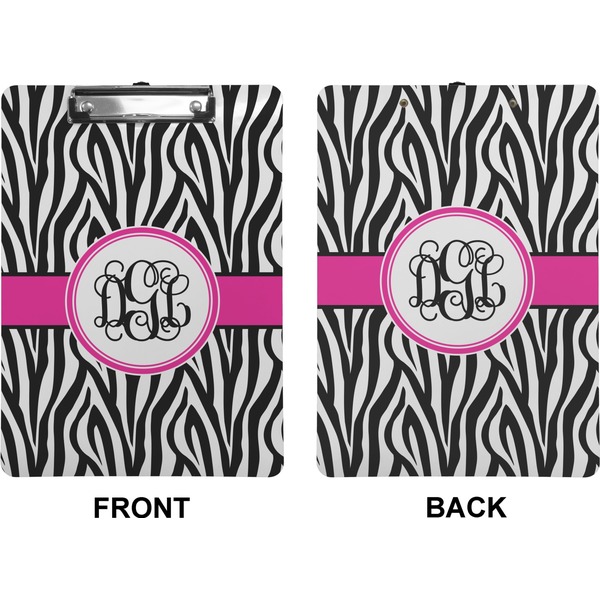 Zebra Print Clipboard (Letter) (Front + Back)