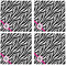 Zebra Print Cloth Napkins - Personalized Dinner (APPROVAL) Set of 4