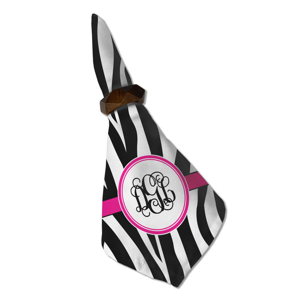 Zebra Print Cloth Napkins - Personalized Dinner (Folded in Ring) (MAIN)