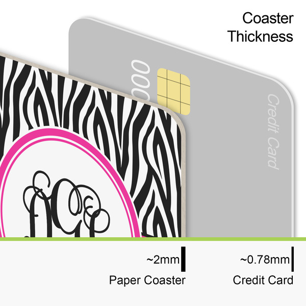 Zebra Print Coaster Thickness