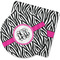 Zebra Print Rubber Backed Coaster (Personalized)