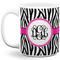 Zebra Print 11 Oz Coffee Mug - White (Personalized)