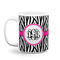 Zebra Print Coffee Mug - 11 oz - White