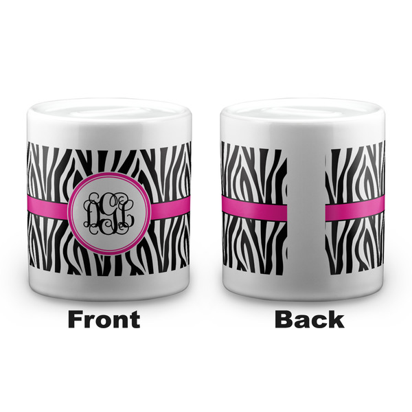 Zebra Print Coin Bank - Apvl
