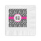 Zebra Print Coined Cocktail Napkins (Personalized)