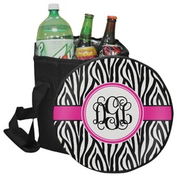 Zebra Print Collapsible Cooler & Seat (Personalized)