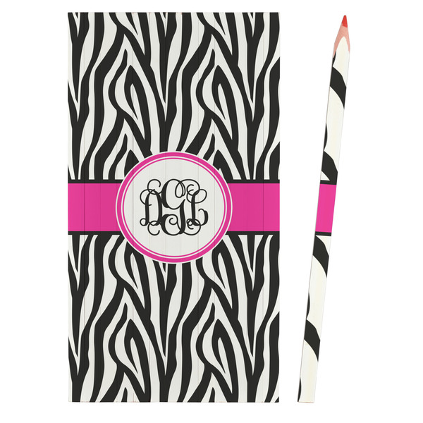 Zebra Print Colored Pencils - Front View