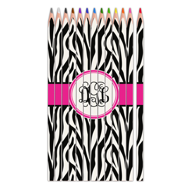 Custom Zebra Print Colored Pencils (Personalized)