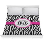 Zebra Print Comforter - King (Personalized)