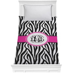 Zebra Print Comforter - Twin (Personalized)