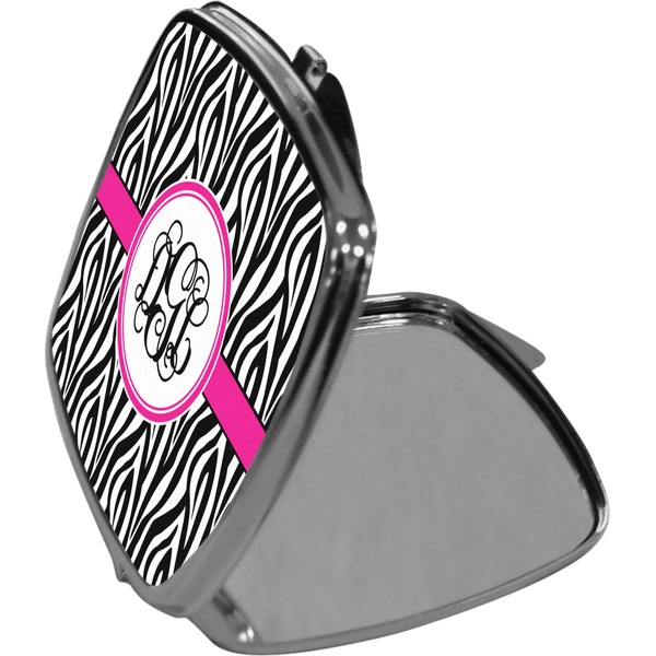 Zebra Print Compact Mirror (Side View)
