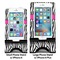 Zebra Print Compare Phone Stand Sizes - with iPhones